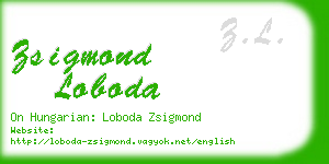 zsigmond loboda business card